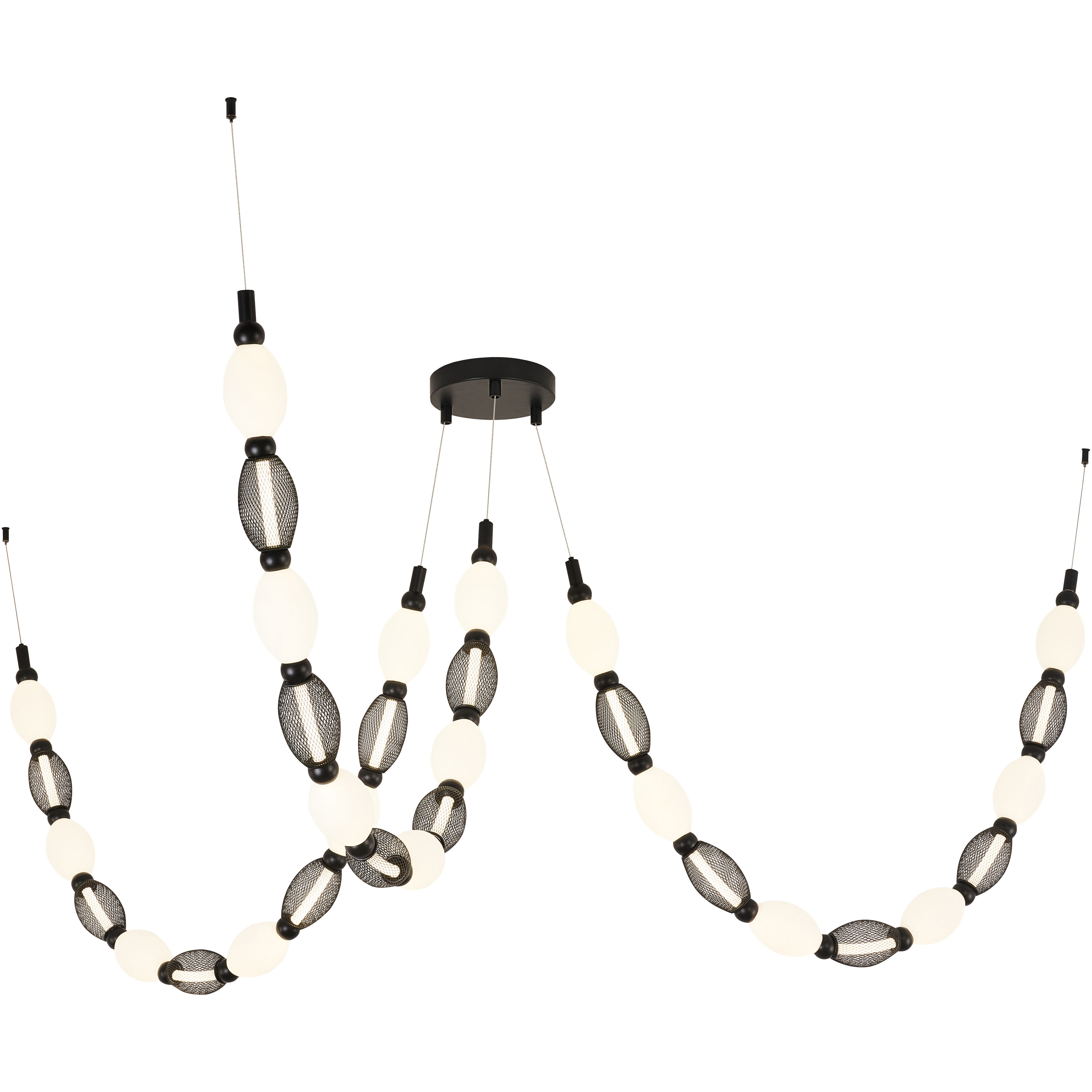 Tentacles LED 75.88 inch Black Pendant Ceiling Light